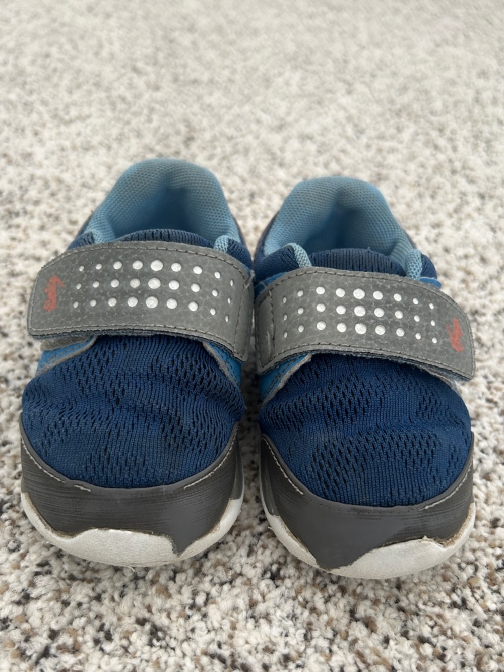 See Kai Run Ryder FlexiRun Sneaker, Blue/Gray/Orange, 7T